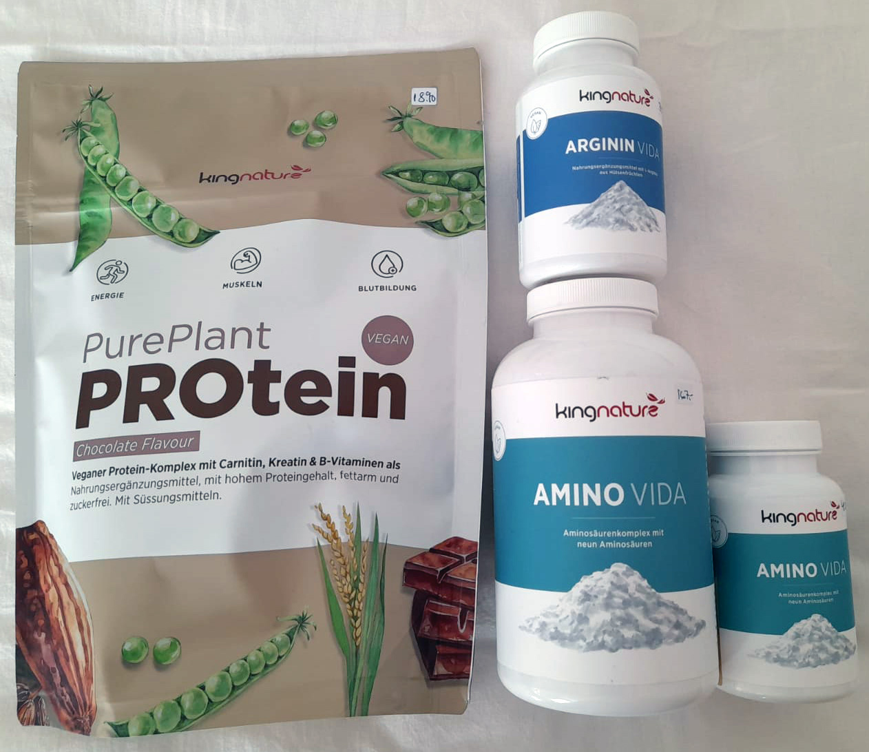 Das Bild zeigt Proteinprodukte